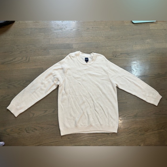 Gap cotton relaxed cream sweater size XL - Picture 10 of 10